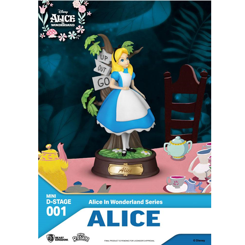 Figurine mini Diorama D-Stage Disney Alice au pays des merveilles