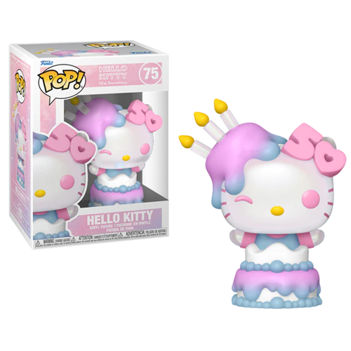 Figurine Pop 75 Hello Kitty 50 ans Gâteau
