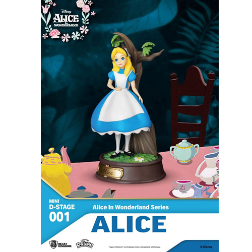 Figurine mini Diorama D-Stage Disney Alice au pays des merveilles