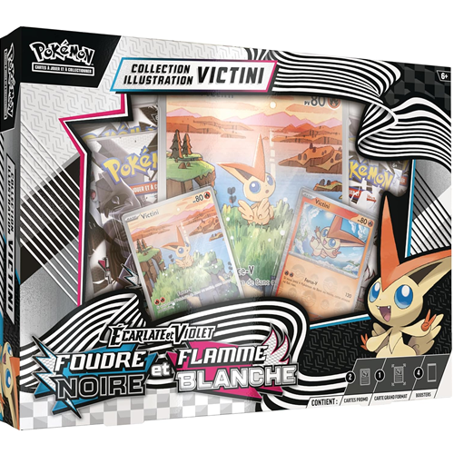 Coffret Pokémon EV 10.5 Foudre Noire & Flamme Blanche Coffret Illustration Victini