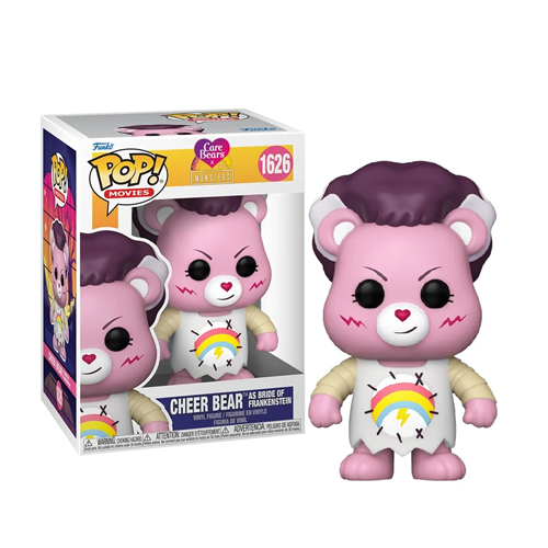 Figurine Pop Les Bisounours x Universal Monsters Cheer Bear as Bride of Frankenstein