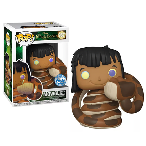 Figurine Pop 987 Disney Le Livre de la Jungle Mowgli avec Kaa