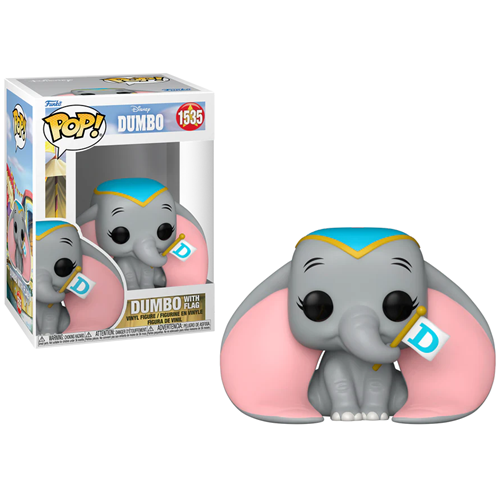 Figurine Pop 1535 Disney Dumbo avec drapeau
