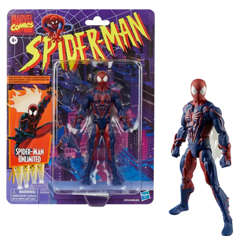 Action Figure Marvel Legends Retro Spider Man Unlimited