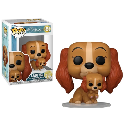 Figurine Pop 1553 Disney La Belle et le Clochard : Lady avec chiot