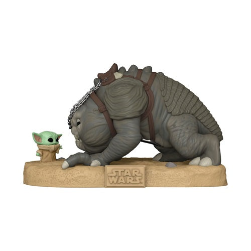 Figurine Pop Super Sized Star Wars The Book of Boba Fett Grogu with Rancor