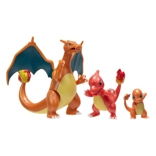 Pack figurines Select Pokémon Evolution Salamèche, Reptincel & Dracaufeu