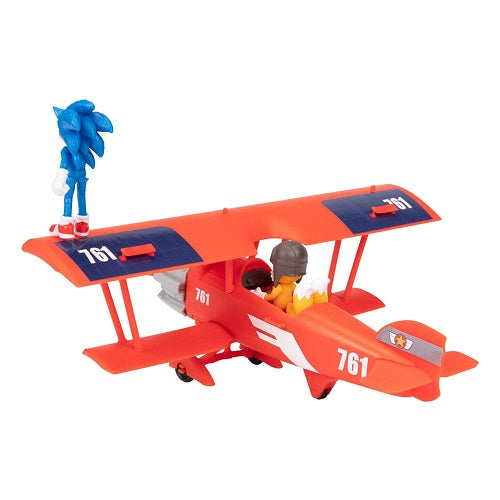 Action Figure Sonic the Movie 2 Sonic & Tails in plane
