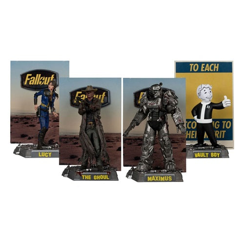 Figurine Movie Maniacs Fallout pack Maximus, Lucy, The Ghoul & Vault Boy