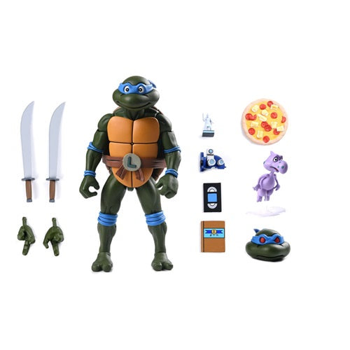 Action Figure Les Tortues Ninja (Cartoon) Ultimate Leonardo VHS