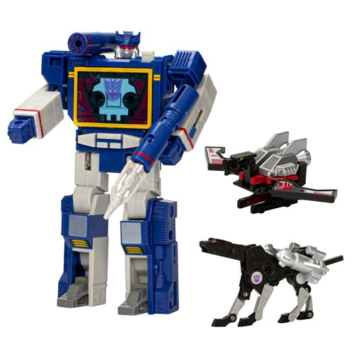 Action Figure Retro 40 ans Transformers Soundwave Laserbreak & Ravage