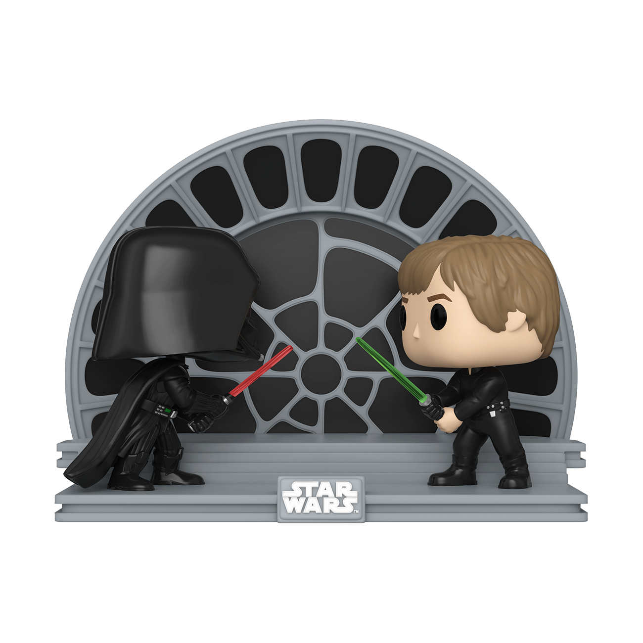 Figurine Pop Movie Moment Star Wars Luke Skywalker vs Darth Vader