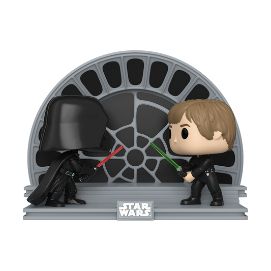 Figurine Pop Movie Moment Star Wars Luke Skywalker vs Darth Vader