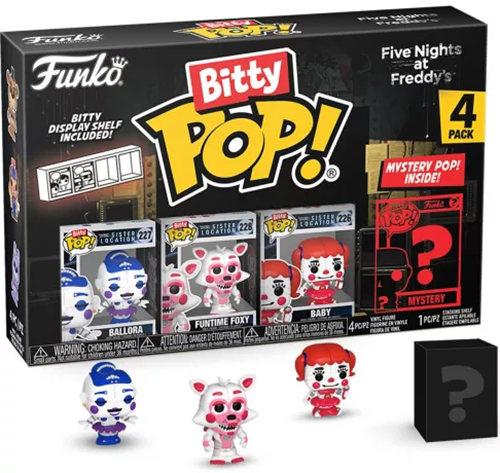 Figurines Bitty Pop Five Nights at Freddy Funtime Foxy, Ballora & Baby