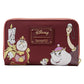 Portefeuille Loungefly Disney La Belle et la Bête Fireplace