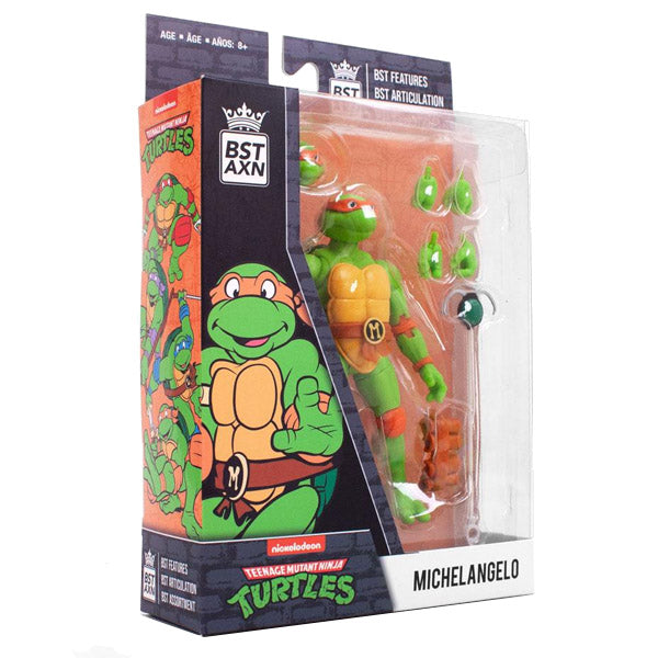 Action Figure Les Tortues Ninja BST AXN Michelangelo