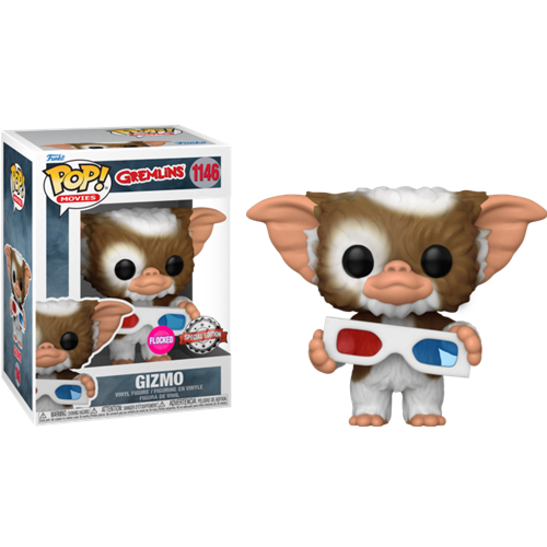 Figurine Pop Gremlins Gizmo 3D Glass (Flocked)