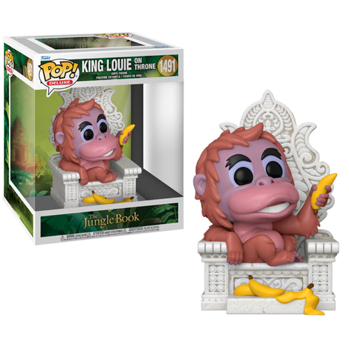 Figurine Pop Deluxe Le Livre de la Jungle Le Roi Louie sur son trône