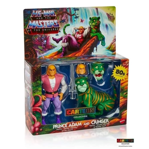 Action Figure Masters of the Universe Origins Cartoon Prince Adam & Cringer