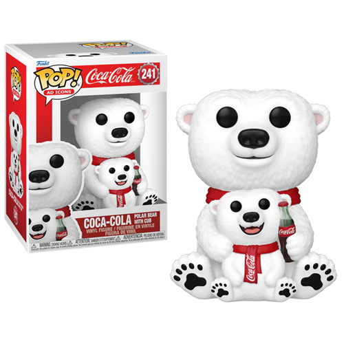 Figurine Pop Ad Icons Coca-Cola Ours Polaire avec ourson