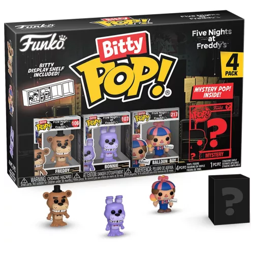 Figurines Bitty Pop Five Nights at Freddy Bonnie, Freddy & Balloon Boy