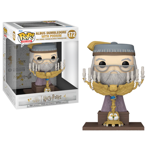 Figurine Pop Deluxe Harry Potter Dumbledore with podium