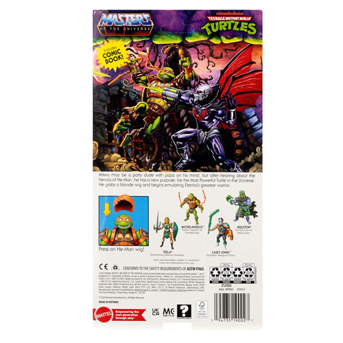 Action Figure Masters of the Universe X TMNT : Turtles of Grayskull Michelangelo