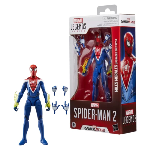 Action Figure Marvel Legends Gamerverse Spider Man 2 Miles Morales Upgraded Suit