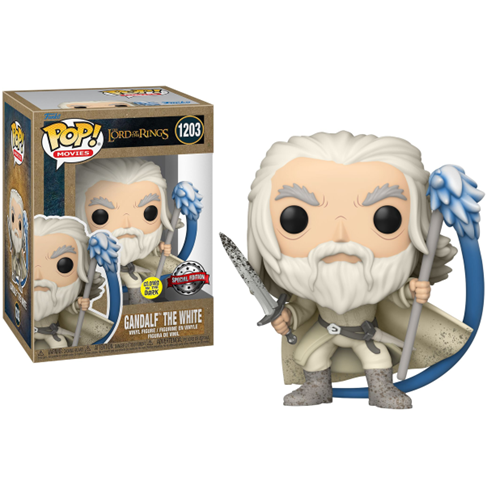 Figurine Pop Le Seigneur des Anneaux Gandalf le Blanc GITD Exclu