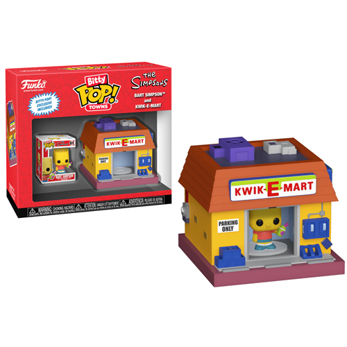 Figurine Bitty Pop Les Simpsons Bart Simpson & Kwik E-Mart