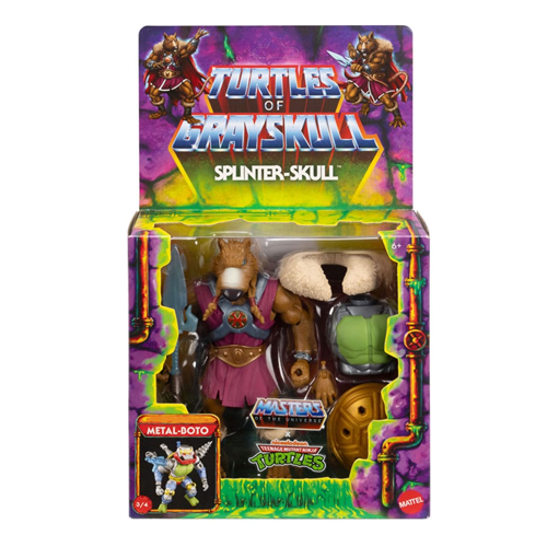 Action Figure Masters of the Universe X TMNT : Turtles of Grayskull Deluxe Splinter Skull