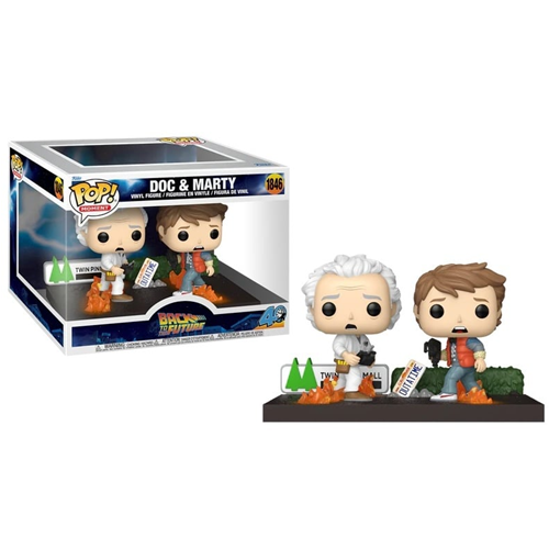 Figurine Pop Movie Moment 1846 Retour vers le Futur Doc & Marty