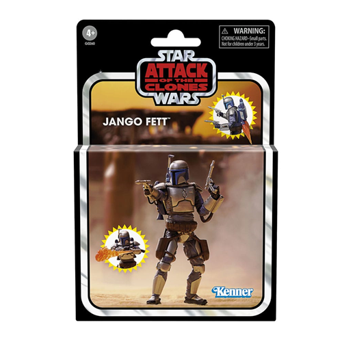 Action Figure Star Wars Attack of the Clones Vintage Jango Fett