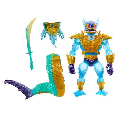 Action Figure Masters of the Universe X TMNT : Turtles of Grayskull Mer Man Deluxe