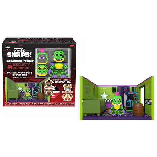 Snap Playset Five Nights at Freddy Montgomery Gator with Dressing Room