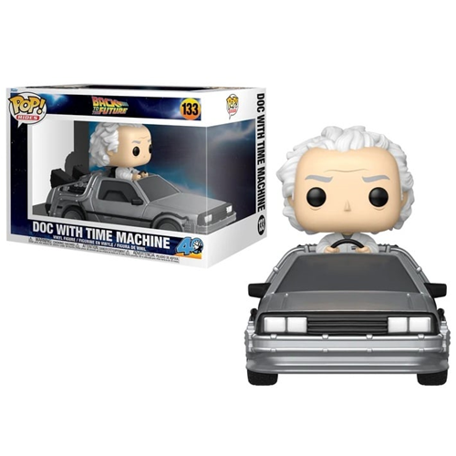 Figurine Pop Rides 133 Retour vers le Futur Doc with Time Machine