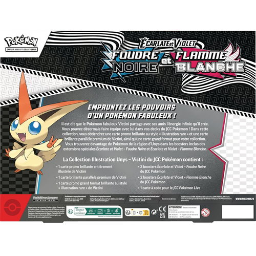 Coffret Pokémon EV 10.5 Foudre Noire & Flamme Blanche Coffret Illustration Victini
