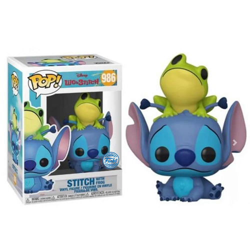 Figurine Pop Disney Lilo & Stitch Stitch with frog Exclu