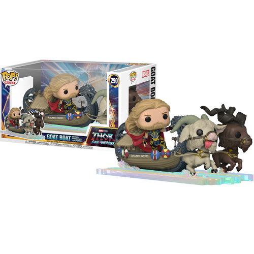 Figurine Pop Rides Thor Love and Thunder Thor with Goat Boat