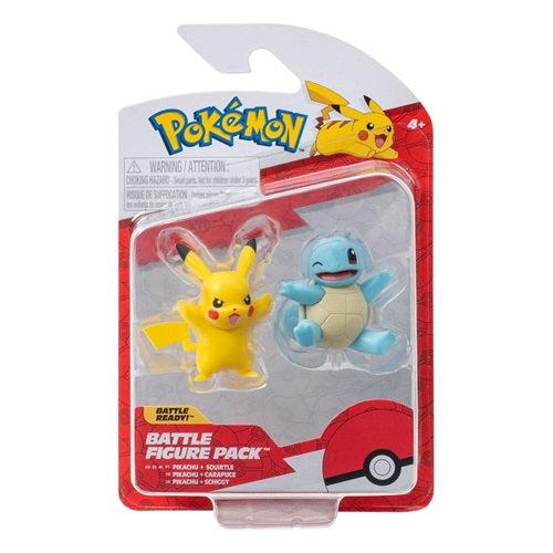 Figurine Pokémon Battle Figure Pack First Partner Pikachu & Carapuce