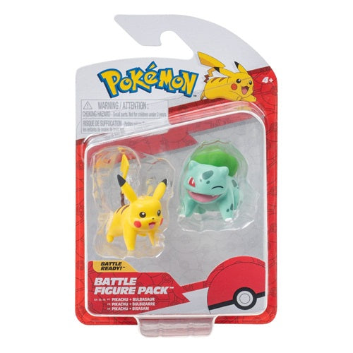 Figurine Pokémon Battle Figure Pack First Partner Pikachu & Bulbizarre