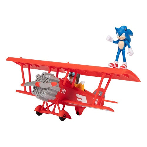 Action Figure Sonic the Movie 2 Sonic & Tails in plane