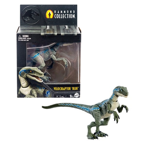 Action Figure Jurassic Park Hammond Collection Velociraptor Blue