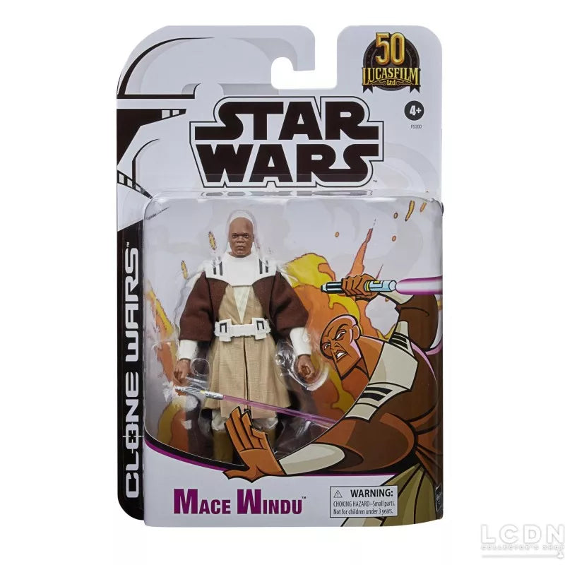 Action Figure Star Wars The Clone Wars Black Mace Windu