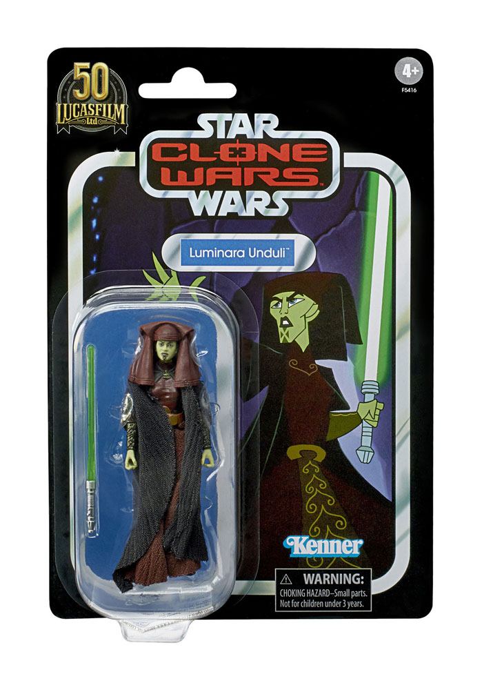 Action Figure Star Wars The Clone Wars Vintage Luminara Unduli