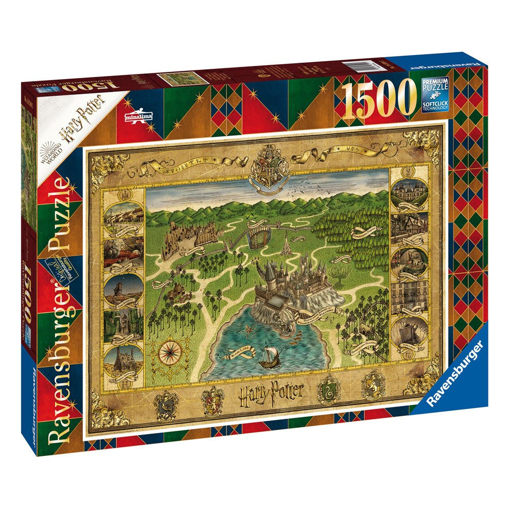 Puzzle Harry Potter Carte de Poudlard 1500 pièces